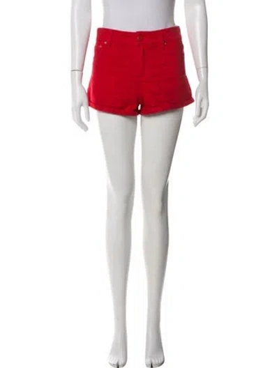 Pre-owned Alice And Olivia Mini Shorts In Red