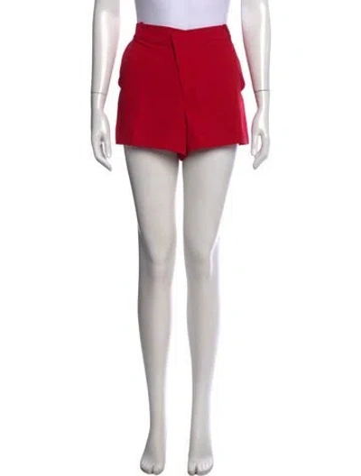Pre-owned Alice And Olivia Mini Shorts In Red