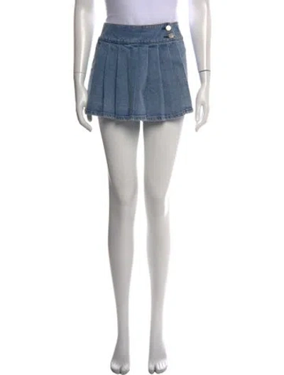 Pre-owned Alice And Olivia Mini Shorts W/ Tags In Blue