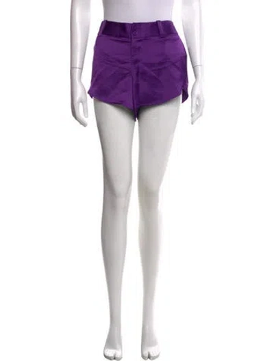 Pre-owned Alice And Olivia Mini Shorts W/ Tags In Purple
