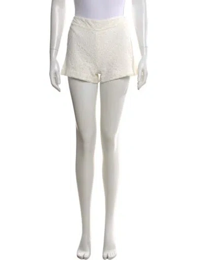 Pre-owned Alice And Olivia Mini Shorts W/ Tags In White