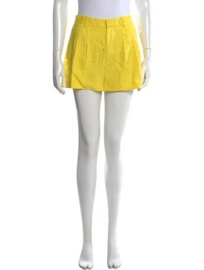 Pre-owned Alice And Olivia Mini Shorts W/ Tags In Yellow