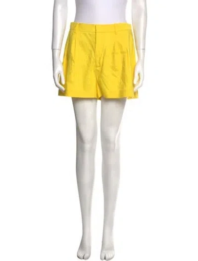 Pre-owned Alice And Olivia Mini Shorts W/ Tags In Yellow