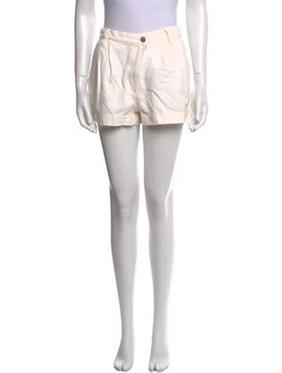 Pre-owned Alice And Olivia Mini Shorts In White