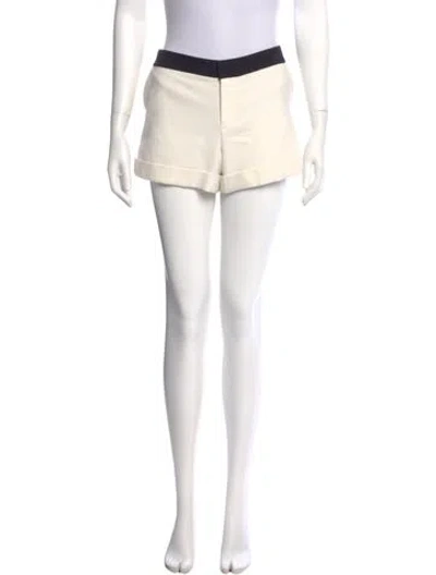 Pre-owned Alice And Olivia Mini Shorts In White