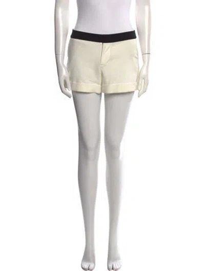 Pre-owned Alice And Olivia Mini Shorts In White