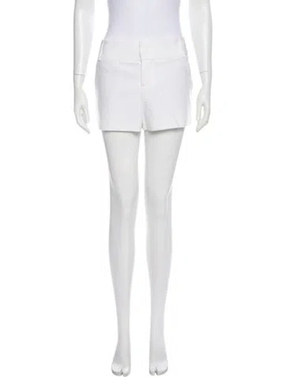 Pre-owned Alice And Olivia Mini Shorts In White