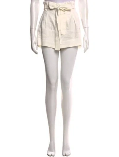 Pre-owned Alice And Olivia Mini Shorts In White