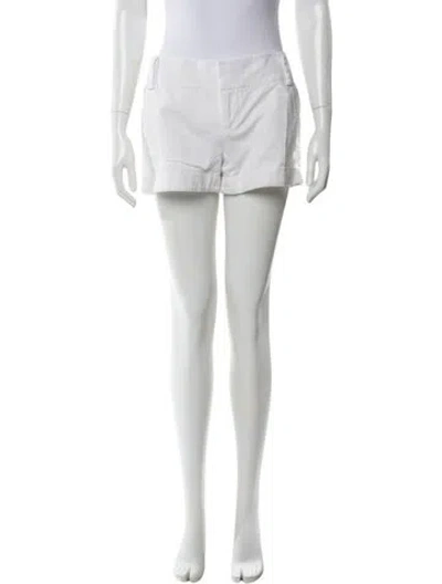 Pre-owned Alice And Olivia Mini Shorts In White