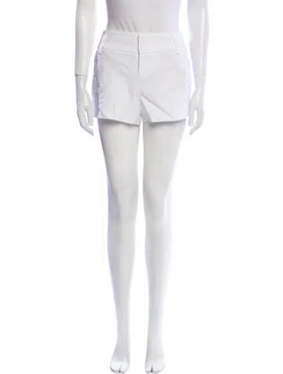 Pre-owned Alice And Olivia Mini Shorts In White