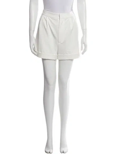 Pre-owned Alice And Olivia Mini Shorts In White