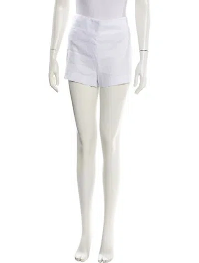 Pre-owned Alice And Olivia Mini Shorts In White