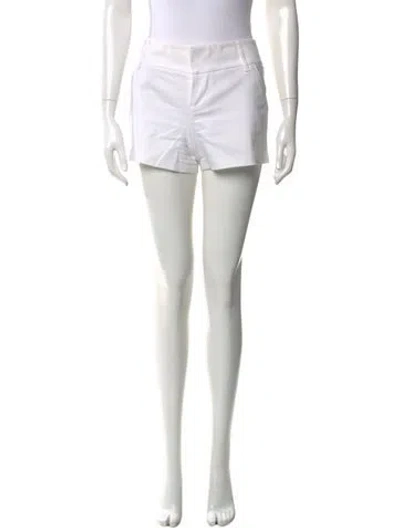 Pre-owned Alice And Olivia Mini Shorts In White