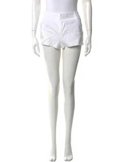 Pre-owned Alice And Olivia Mini Shorts In White