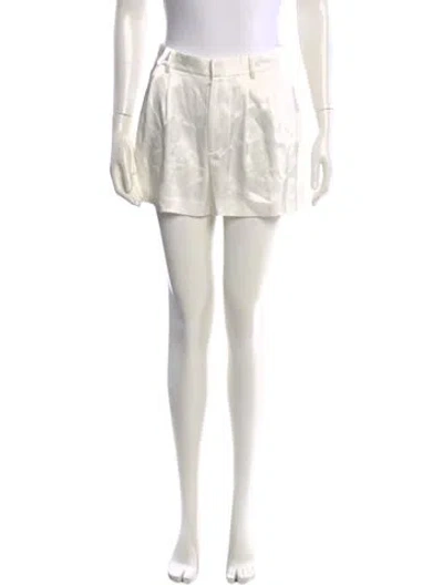 Pre-owned Alice And Olivia Mini Shorts In White