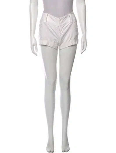 Pre-owned Alice And Olivia Mini Shorts In White