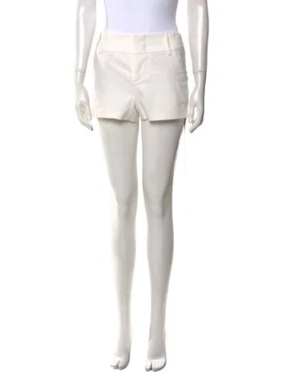 Pre-owned Alice And Olivia Mini Shorts In White