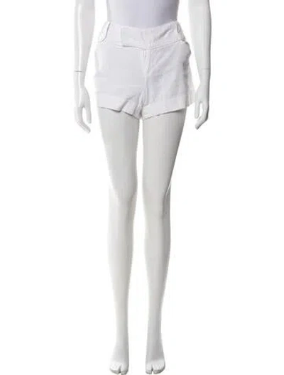 Pre-owned Alice And Olivia Mini Shorts In White