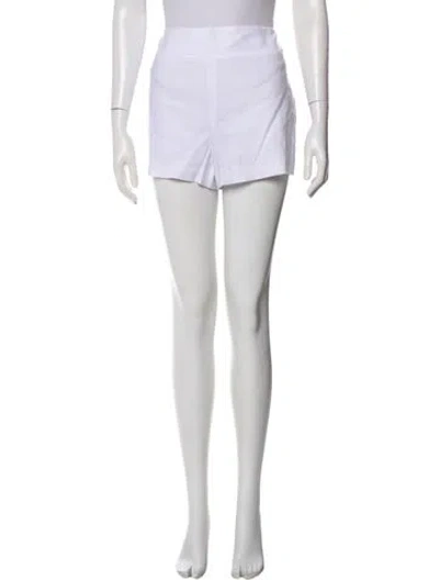 Pre-owned Alice And Olivia Mini Shorts In White