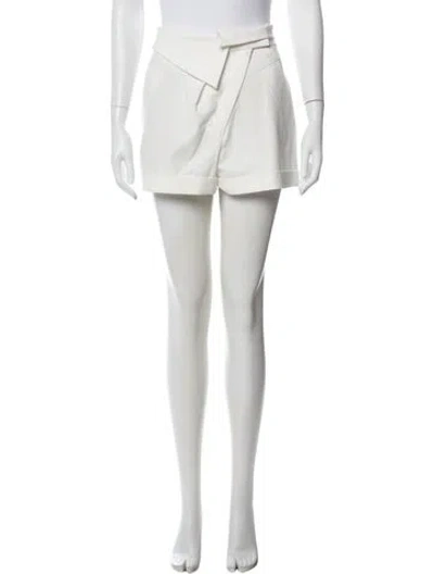 Pre-owned Alice And Olivia Mini Shorts In White