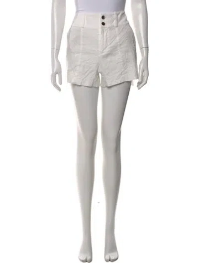 Pre-owned Alice And Olivia Mini Shorts In White