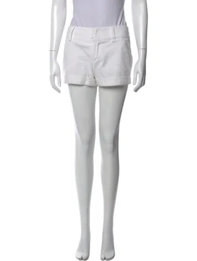 Pre-owned Alice And Olivia Mini Shorts In White