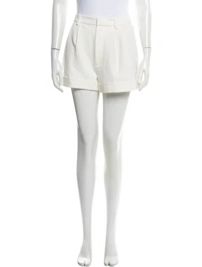 Pre-owned Alice And Olivia Mini Shorts In White