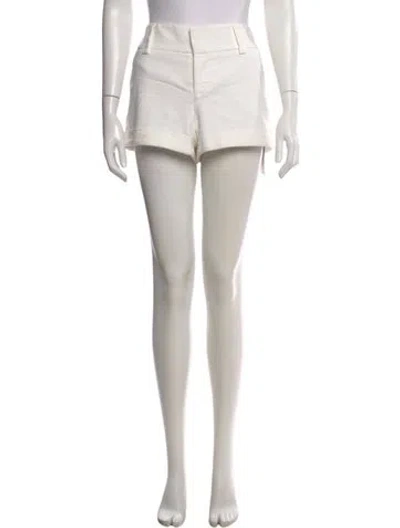 Pre-owned Alice And Olivia Mini Shorts In White