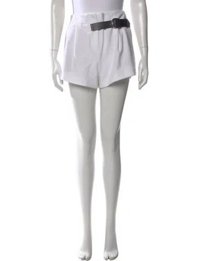Pre-owned Alice And Olivia Mini Shorts In White