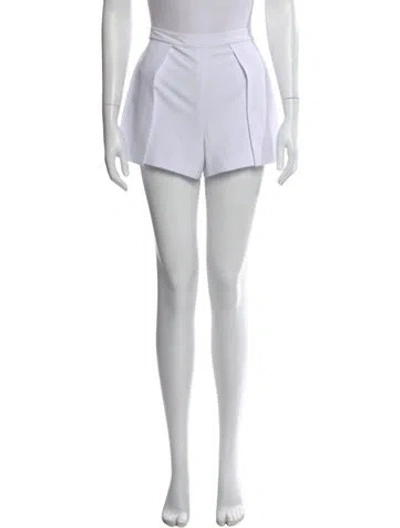 Pre-owned Alice And Olivia Mini Shorts In White