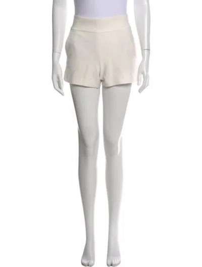 Pre-owned Alice And Olivia Mini Shorts In White