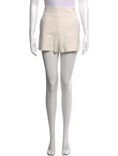 Pre-owned Alice And Olivia Mini Shorts In White