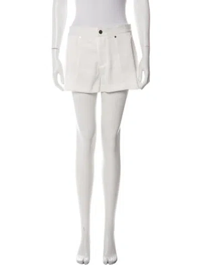 Pre-owned Alice And Olivia Mini Shorts In White