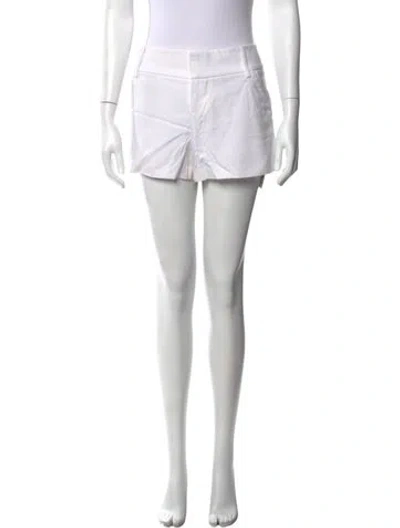 Pre-owned Alice And Olivia Mini Shorts In White