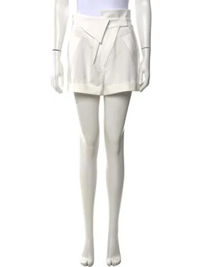 Pre-owned Alice And Olivia Mini Shorts In White