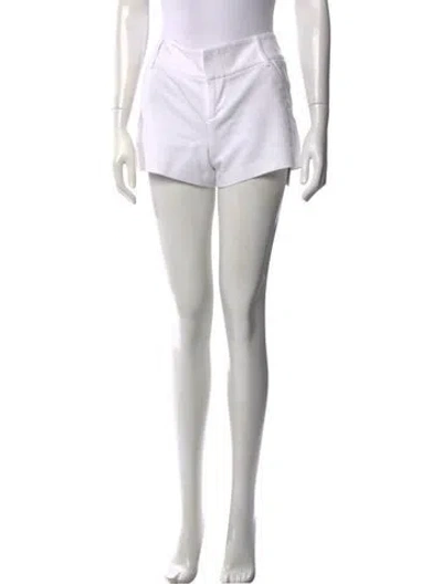 Pre-owned Alice And Olivia Mini Shorts In White