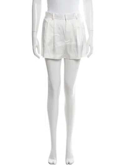 Pre-owned Alice And Olivia Mini Shorts In White