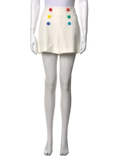 Pre-owned Alice And Olivia Mini Shorts In White