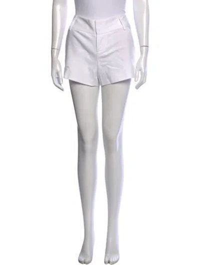 Pre-owned Alice And Olivia Mini Shorts In White