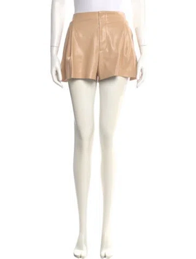 Pre-owned Alice And Olivia Mini Shorts In Yellow