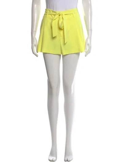 Pre-owned Alice And Olivia Mini Shorts In Yellow