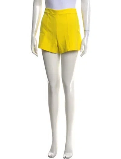 Pre-owned Alice And Olivia Mini Shorts In Yellow