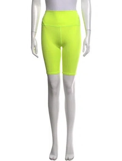 Pre-owned Alice And Olivia Mini Shorts In Yellow