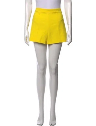Pre-owned Alice And Olivia Mini Shorts In Yellow