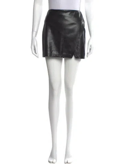 Pre-owned Alice And Olivia Mini Skirt In Black