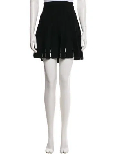 Pre-owned Alice And Olivia Mini Skirt In Black