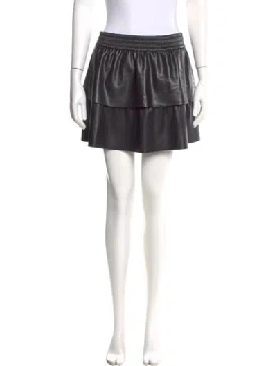 Pre-owned Alice And Olivia Mini Skirt In Black