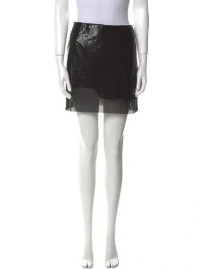 Pre-owned Alice And Olivia Mini Skirt In Black