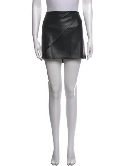 Pre-owned Alice And Olivia Mini Skirt In Black