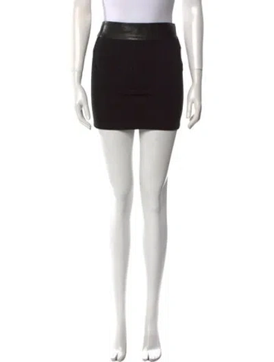 Pre-owned Alice And Olivia Mini Skirt In Black